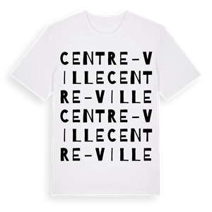 Centre-ville ordlek t-shirt – ekologisk bomull t-shirt från Pinshirt