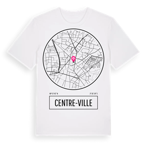 Centre-ville t-shirt – ekologisk bomull t-shirt från Pinshirt