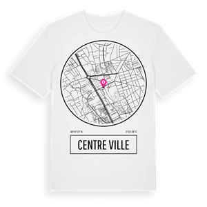 Centre Ville t-shirt – ekologisk bomull t-shirt från Pinshirt