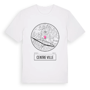 Centre Ville t-shirt – ekologisk bomull t-shirt från Pinshirt