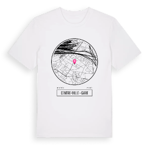 Centre-Ville - Gare t-shirt – ekologisk bomull t-shirt från Pinshirt