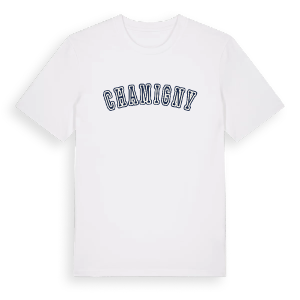 Chamigny college t-shirt – ekologisk bomull t-shirt från Pinshirt