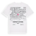 Champigny-sur-Marne karta t-shirt