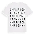 Champigny-sur-Marne ordlek t-shirt