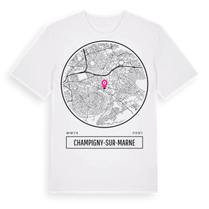 Champigny-sur-Marne t-shirt – ekologisk bomull t-shirt från Pinshirt