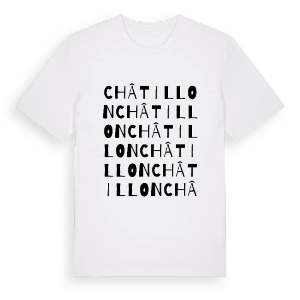 Châtillon ordlek t-shirt – ekologisk bomull t-shirt från Pinshirt
