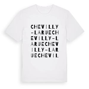 Chevilly-Larue ordlek t-shirt – ekologisk bomull t-shirt från Pinshirt
