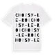 Choisy-le-Roi ordlek t-shirt