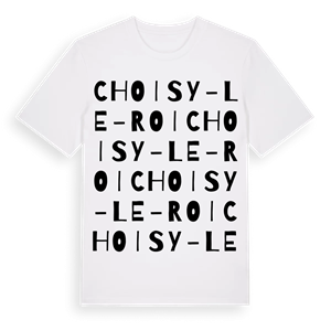 Choisy-le-Roi ordlek t-shirt – ekologisk bomull t-shirt från Pinshirt