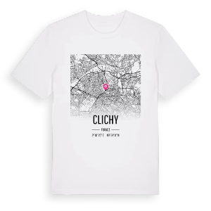 Clichy karta t-shirt – ekologisk bomull t-shirt från Pinshirt