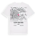 Clichy-sous-Bois karta t-shirt