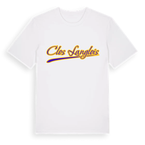 Clos Langlois baseball t-shirt – ekologisk bomull t-shirt från Pinshirt