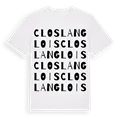Clos Langlois ordlek t-shirt