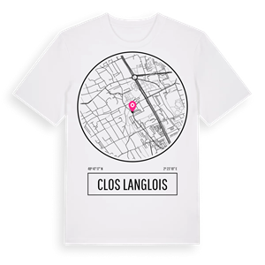 Clos Langlois t-shirt – ekologisk bomull t-shirt från Pinshirt