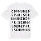 Commune de Paris ordlek t-shirt
