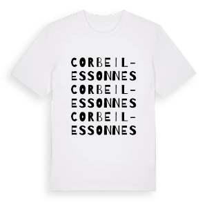 Corbeil-Essonnes ordlek t-shirt – ekologisk bomull t-shirt från Pinshirt