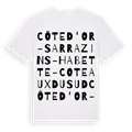 Côte d'Or - Sarrazins-Habette-Coteaux du Sud ordlek t-shirt