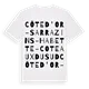 Côte d'Or - Sarrazins-Habette-Coteaux du Sud ordlek t-shirt