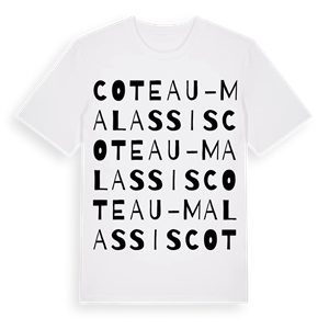 Coteau - Malassis ordlek t-shirt – ekologisk bomull t-shirt från Pinshirt