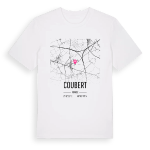 Coubert karta t-shirt – ekologisk bomull t-shirt från Pinshirt