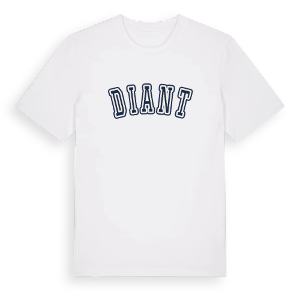 Diant college t-shirt – ekologisk bomull t-shirt från Pinshirt