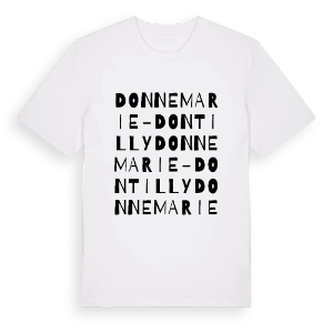 Donnemarie-Dontilly ordlek t-shirt – ekologisk bomull t-shirt från Pinshirt