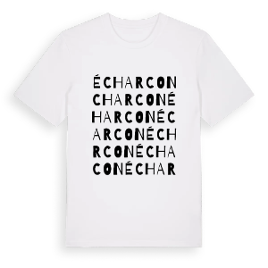 Écharcon ordlek t-shirt – ekologisk bomull t-shirt från Pinshirt