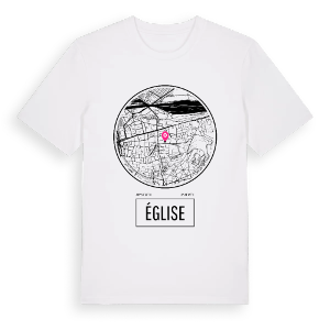 Église t-shirt – ekologisk bomull t-shirt från Pinshirt