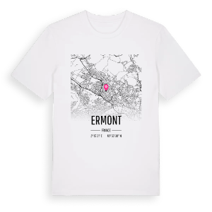 Ermont karta t-shirt – ekologisk bomull t-shirt från Pinshirt