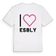 Jag älskar Esbly t-shirt stort tryck