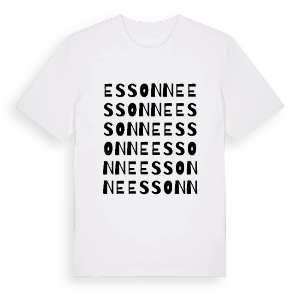 Essonne ordlek t-shirt – ekologisk bomull t-shirt från Pinshirt
