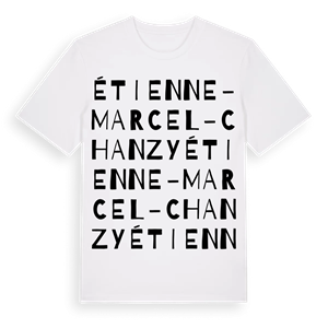 Étienne-Marcel - Chanzy ordlek t-shirt – ekologisk bomull t-shirt från Pinshirt
