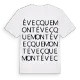 Évecquemont ordlek t-shirt