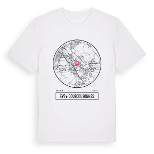 Évry-Courcouronnes t-shirt – ekologisk bomull t-shirt från Pinshirt