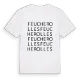 Feucherolles ordlek t-shirt
