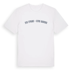 Fin d'Oise - Rive Gauche college t-shirt – ekologisk bomull t-shirt från Pinshirt