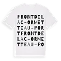Front de Lac - Ormetteau -Port ordlek t-shirt