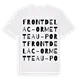 Front de Lac - Ormetteau -Port ordlek t-shirt