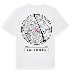 Gare - Jean Jaurès t-shirt – ekologisk bomull t-shirt från Pinshirt