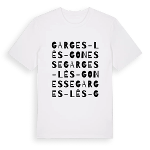 Garges-lès-Gonesse ordlek t-shirt – ekologisk bomull t-shirt från Pinshirt