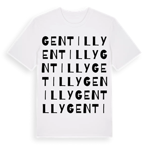 Gentilly ordlek t-shirt – ekologisk bomull t-shirt från Pinshirt