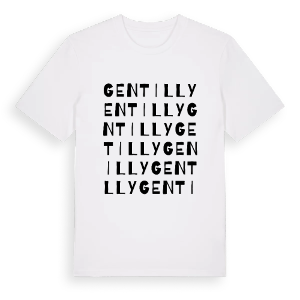 Gentilly ordlek t-shirt – ekologisk bomull t-shirt från Pinshirt