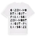 Gizeh-Montaigut - Palais ordlek t-shirt
