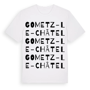 Gometz-le-Châtel ordlek t-shirt – ekologisk bomull t-shirt från Pinshirt