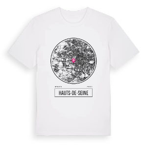 Hauts-de-Seine t-shirt – ekologisk bomull t-shirt från Pinshirt
