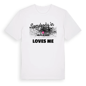 Någon i Hauts-de-Seine älskar mig t-shirt – ekologisk bomull t-shirt från Pinshirt