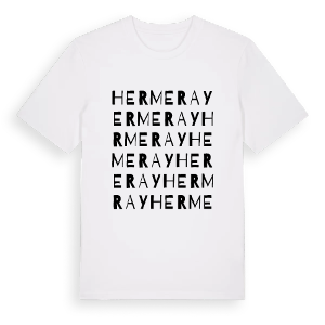 Hermeray ordlek t-shirt – ekologisk bomull t-shirt från Pinshirt