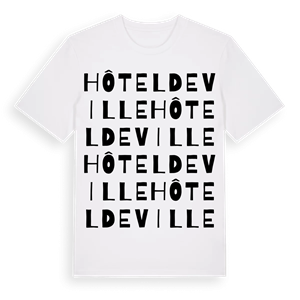 Hôtel de Ville ordlek t-shirt – ekologisk bomull t-shirt från Pinshirt