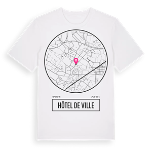 Hôtel de Ville t-shirt – ekologisk bomull t-shirt från Pinshirt