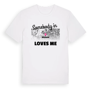 Någon i Houilles älskar mig t-shirt – ekologisk bomull t-shirt från Pinshirt